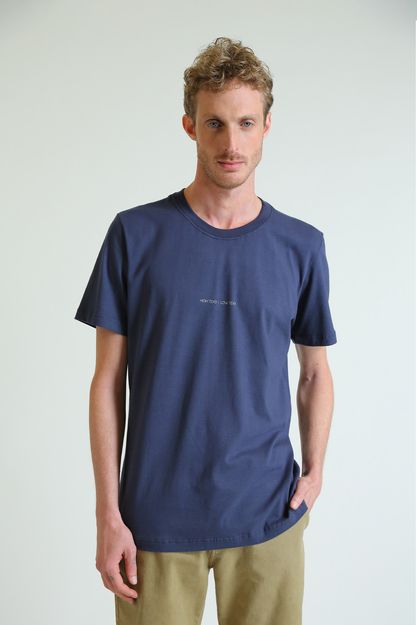T-shirt Est High Tide Front Marinho -3-